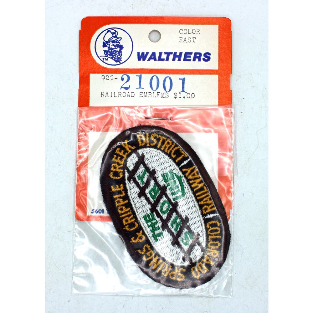 NOS Walthers Colorado Springs & Cripple Creek Short Line Railroad Patch